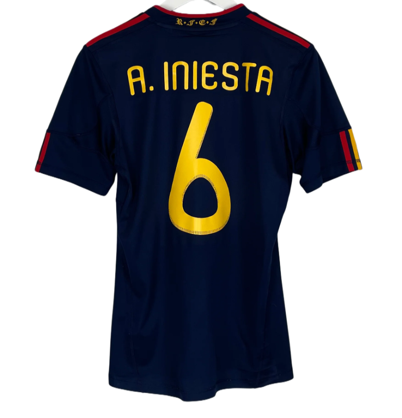 Iniesta Jersey - Spain 2010 World Cup Final II Away - Retro Version
